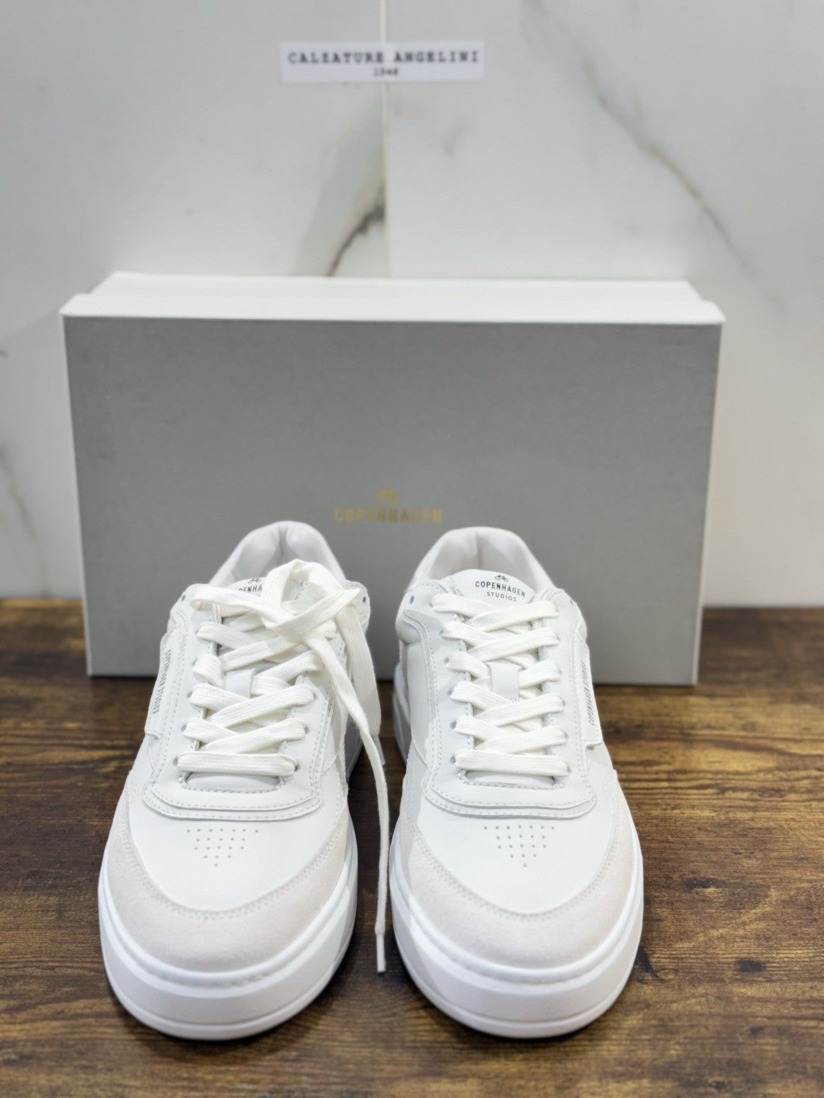 Copenhagen Sneaker Pelle Bianca Causal Shoes Uomo 44