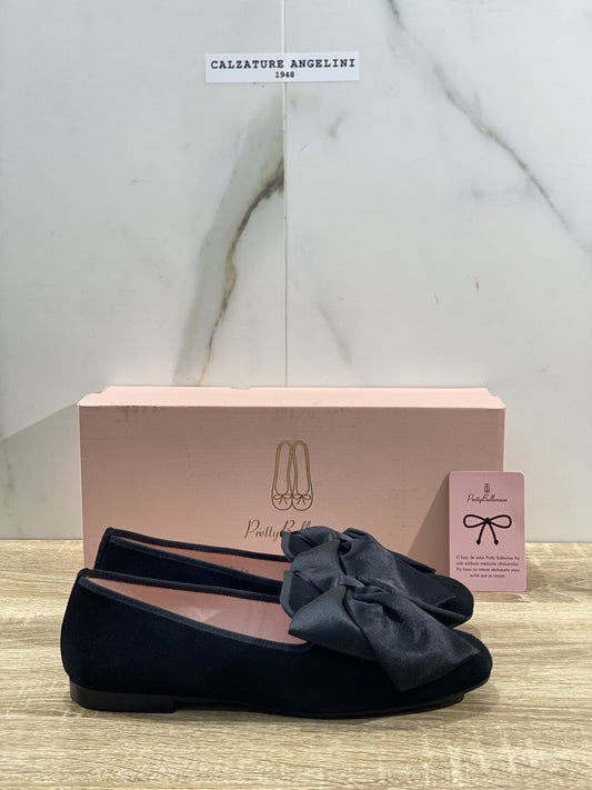 Pretty Ballerinas Scarpa Donna Carla Nero Suede Ballerina Donna 36