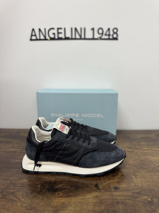 Philippe Model Tour  Low  Sneaker Pelle Suede Blu        Casual Uomo 42