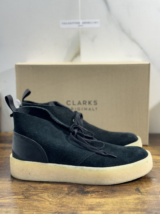 Clarks Desert  Cup  Boot  Scarpa Uomo Suede  Nero Icon Clarks Men Shoes 42.5