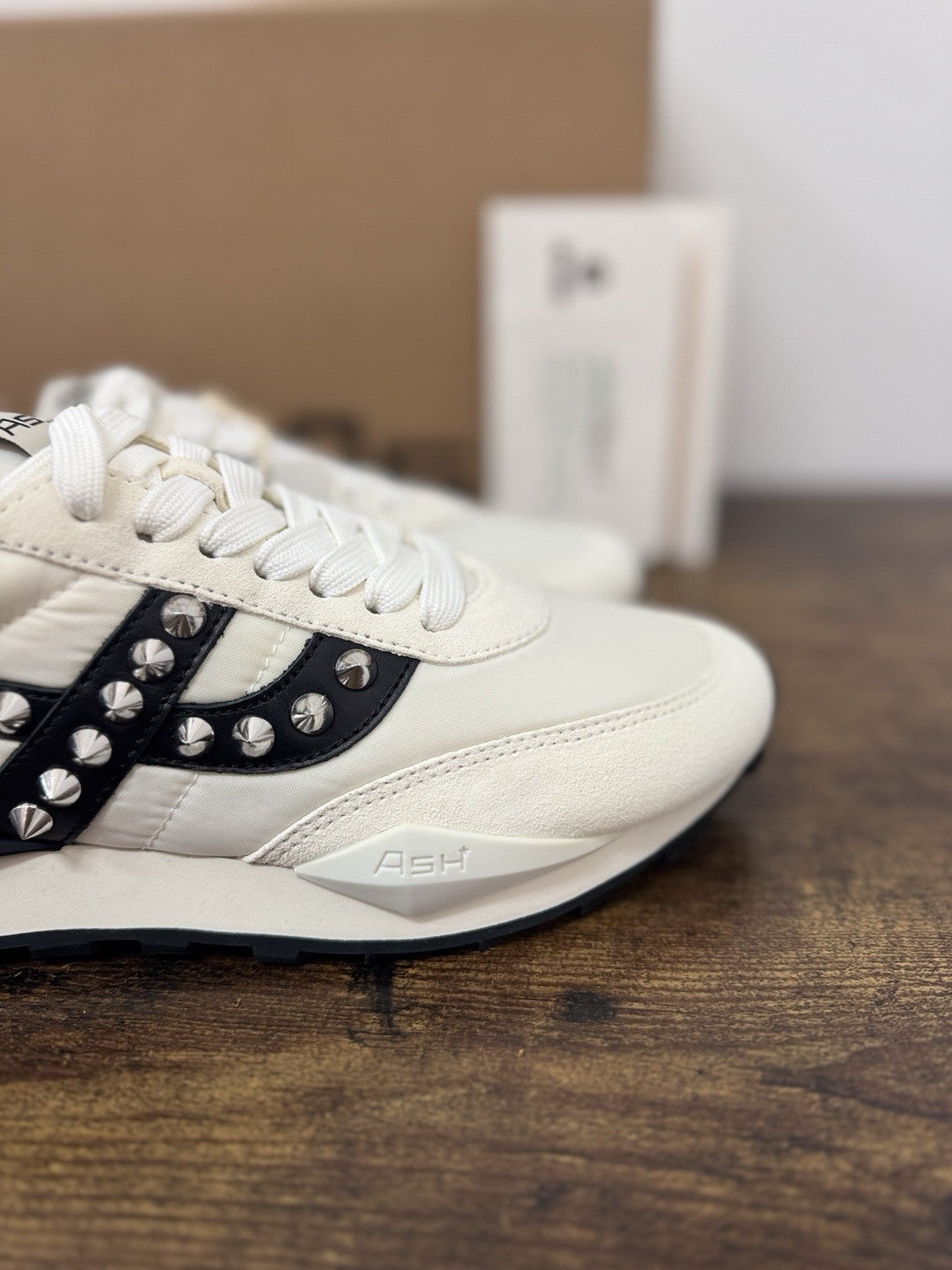 Ash Spider Studs Sneaker Suede Bianco Casual Ash Donna 41