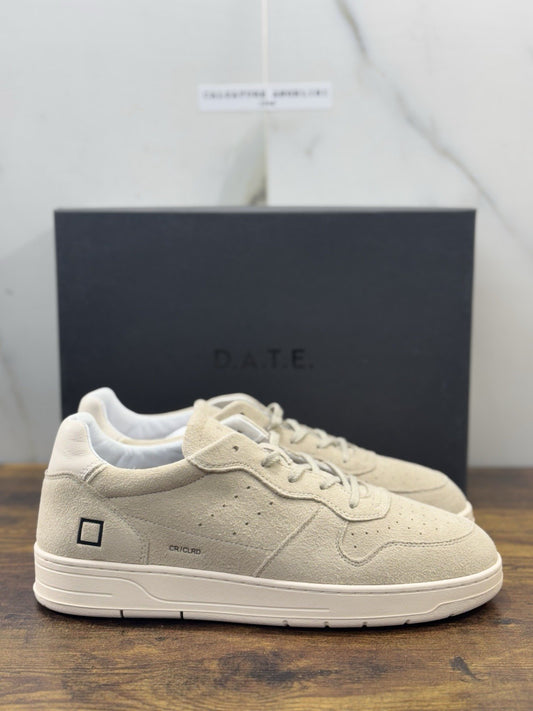 D.A.T.E Court 2.0 Sneaker Suede Beige Casual Uomo 44