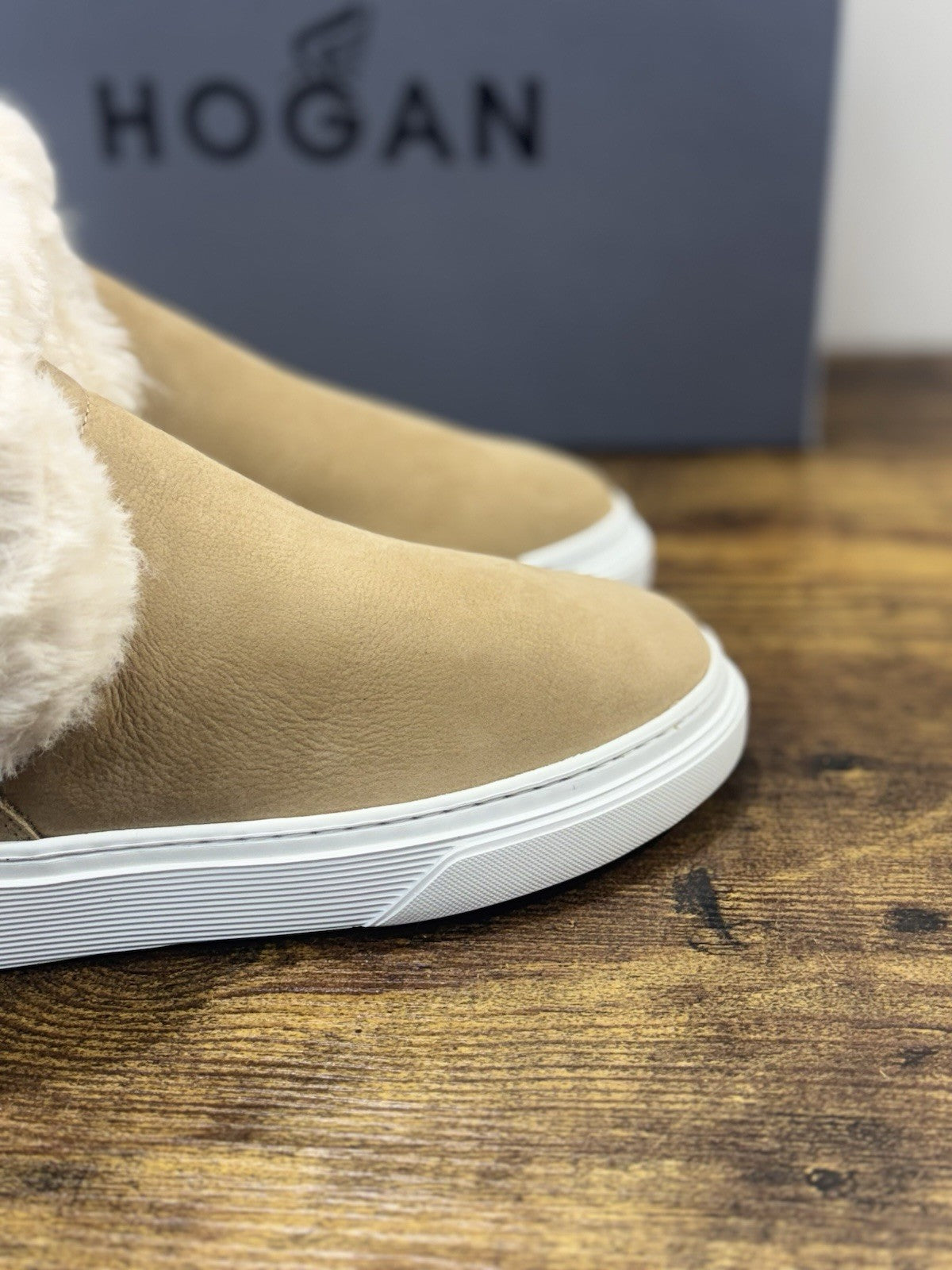 Hogan H366 Stivaletto Winter Feeling Pelle Nabuk Beige  Casual Hogan Donna 38