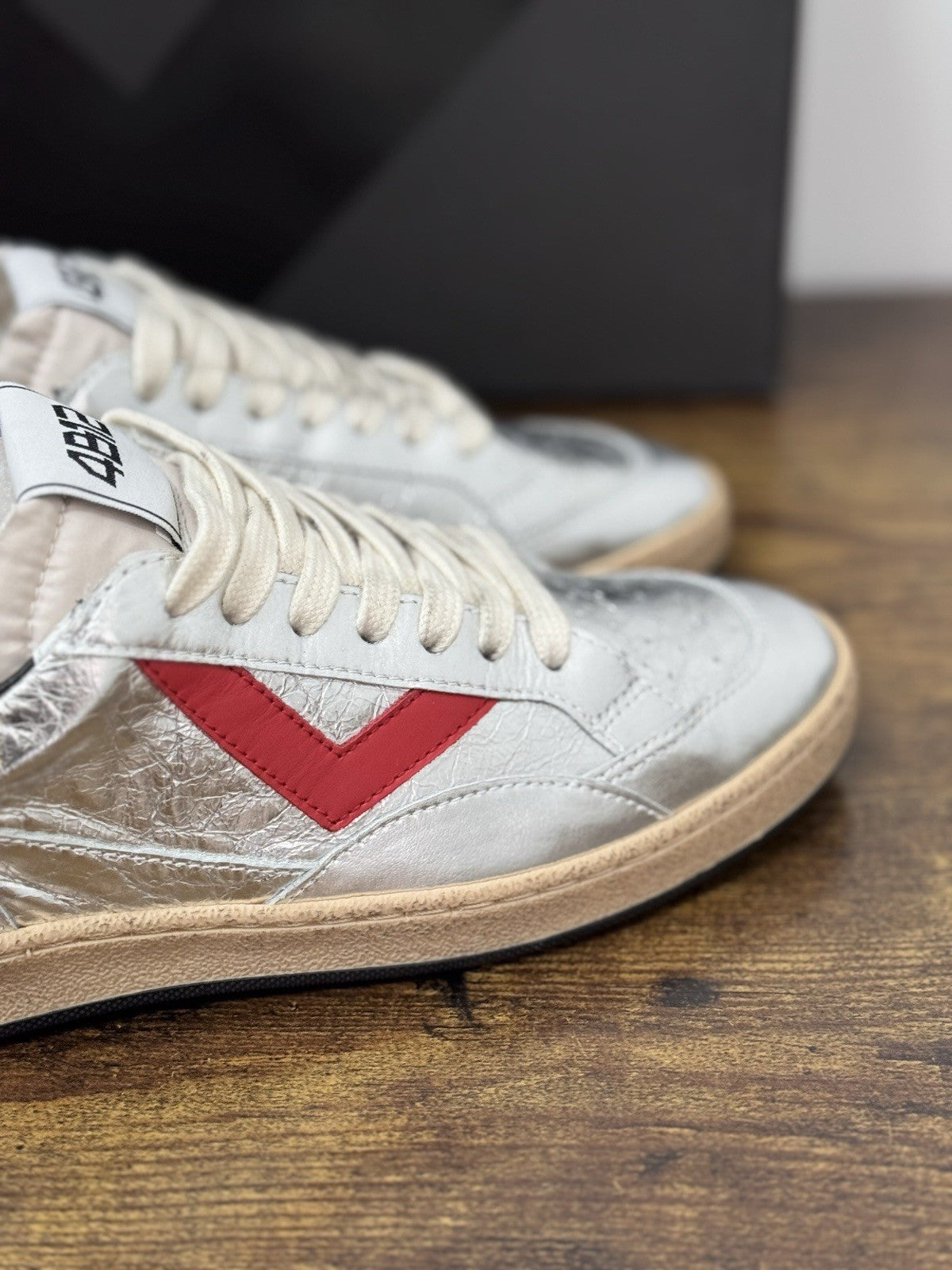 4B12 Sneaker Play New  Silver  Casual Scarpa Donna 38