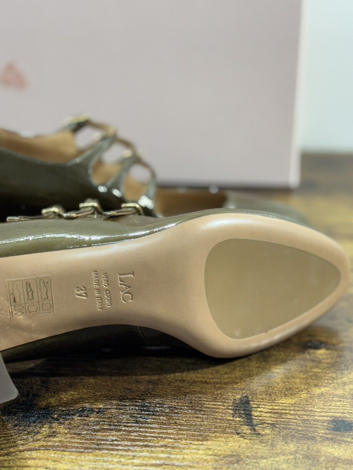 Relac Scarpa Donna Maryjane Militare Luxury Handmade Shoes Relac 37