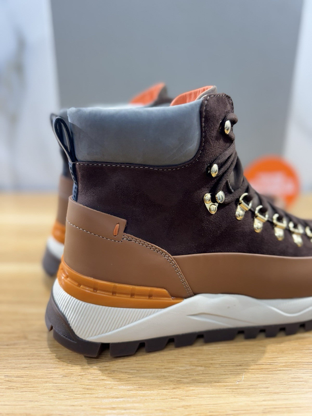 Santoni Stivaletto Innova Pedula Montagna Luxury Santoni Mountain Boot Uomo 43.5