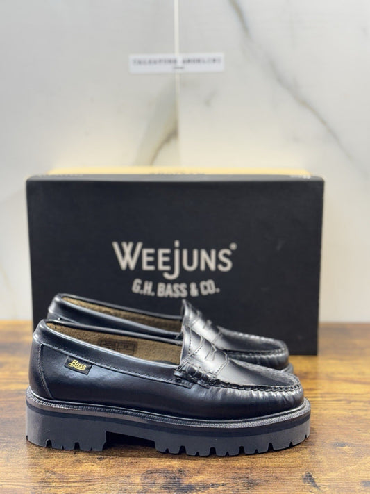 G.H. Bass & Co . Mocassino Donna Pelle Nero Extra Light Icon Loafer 37