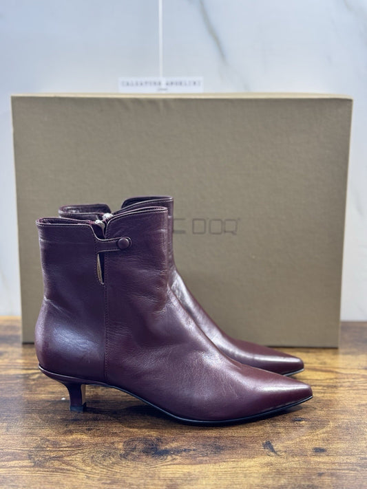 Pomme D’or Stivaletto   Pelle Bordo’     Casual Luxury Boot  Donna 41