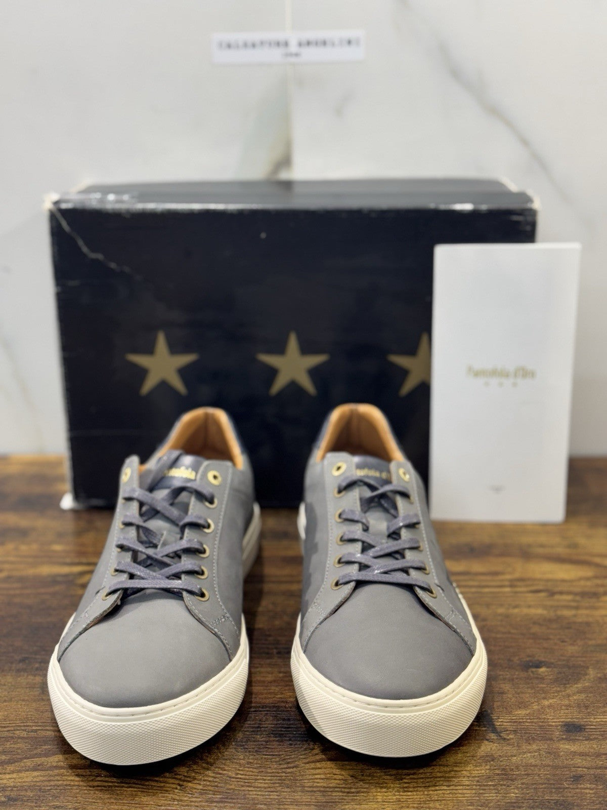 Pantofola D’oro Sneaker  Milan    Pelle Grey   Casual Scarpa  Uomo 45