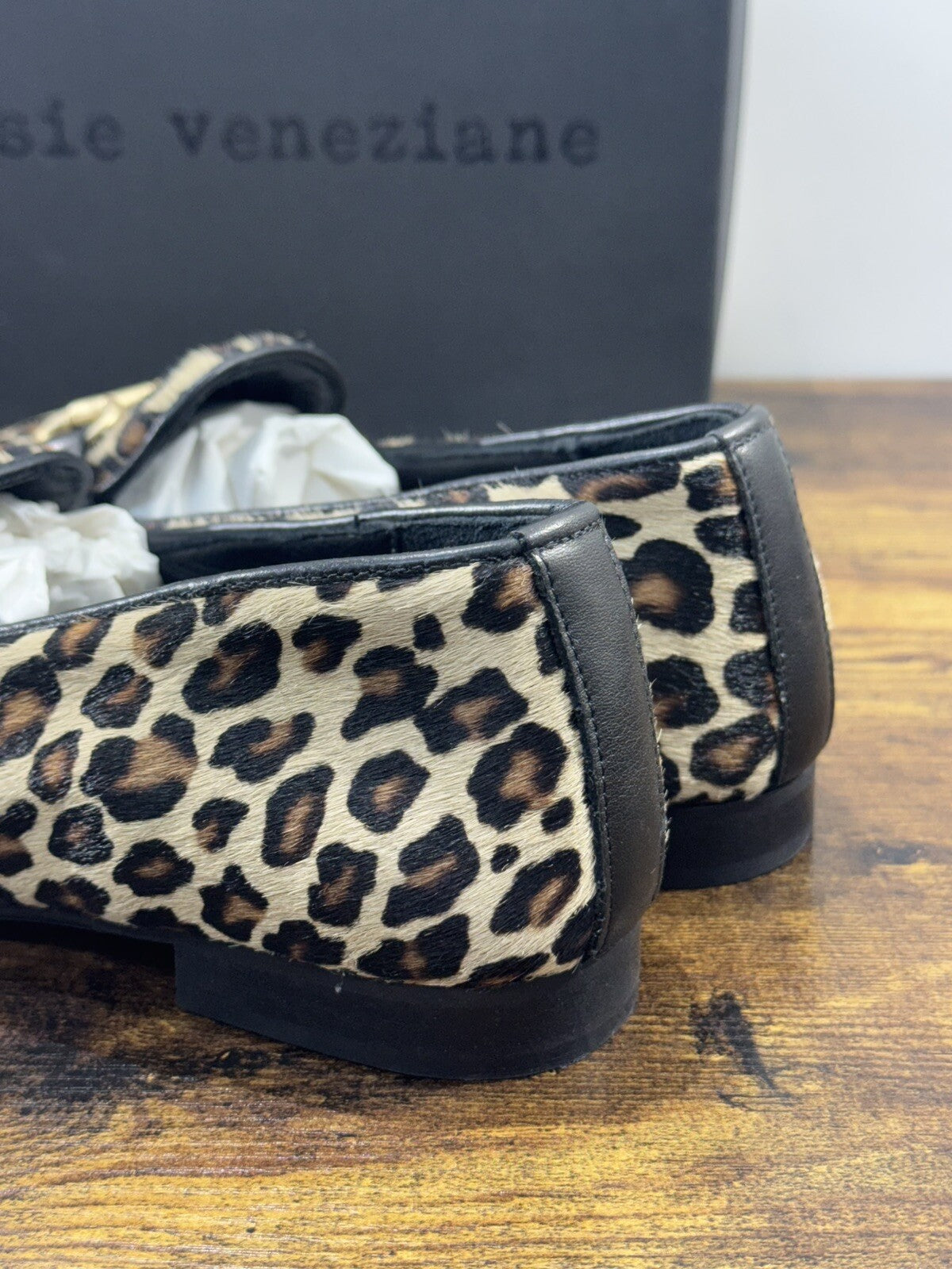 Poesie Veneziane Mocassino Donna Leopard Casual Loafer 38