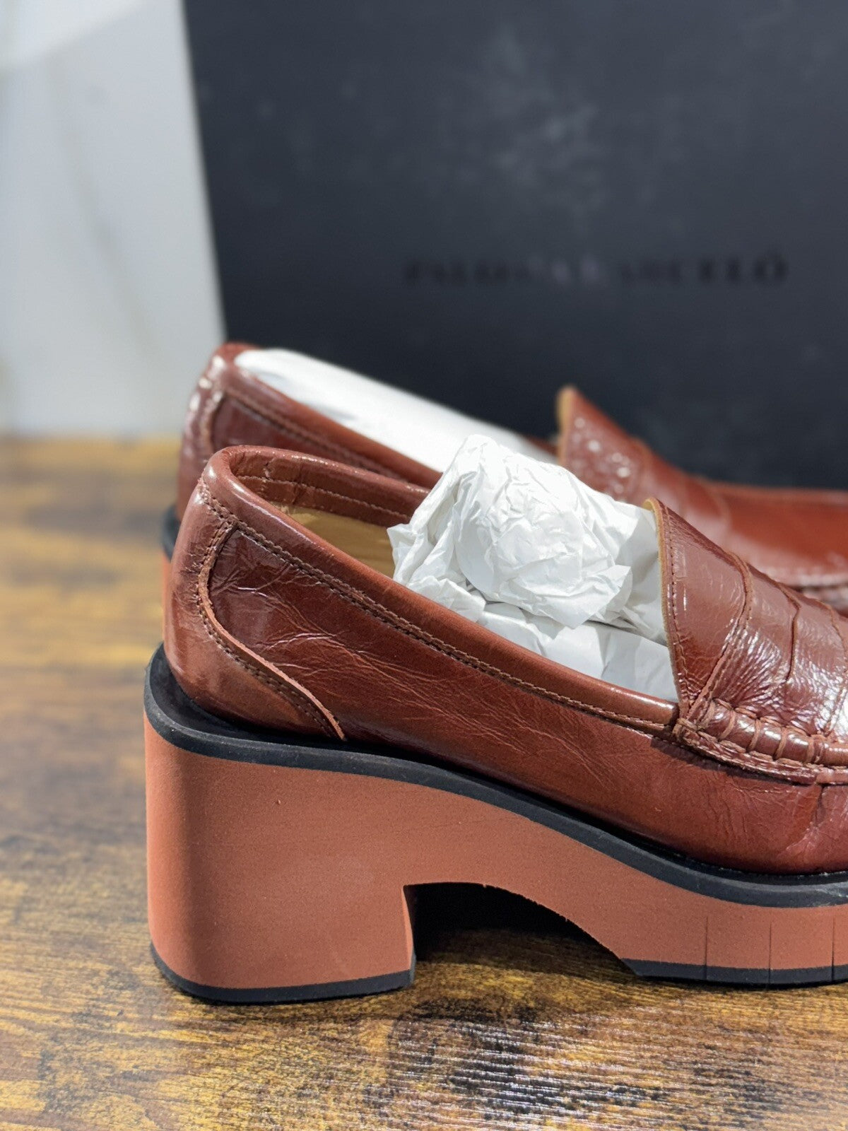 Paloma Barcelo’ Mocassino Donna Odele  Pelle Terracotta   Casual Loafer 38
