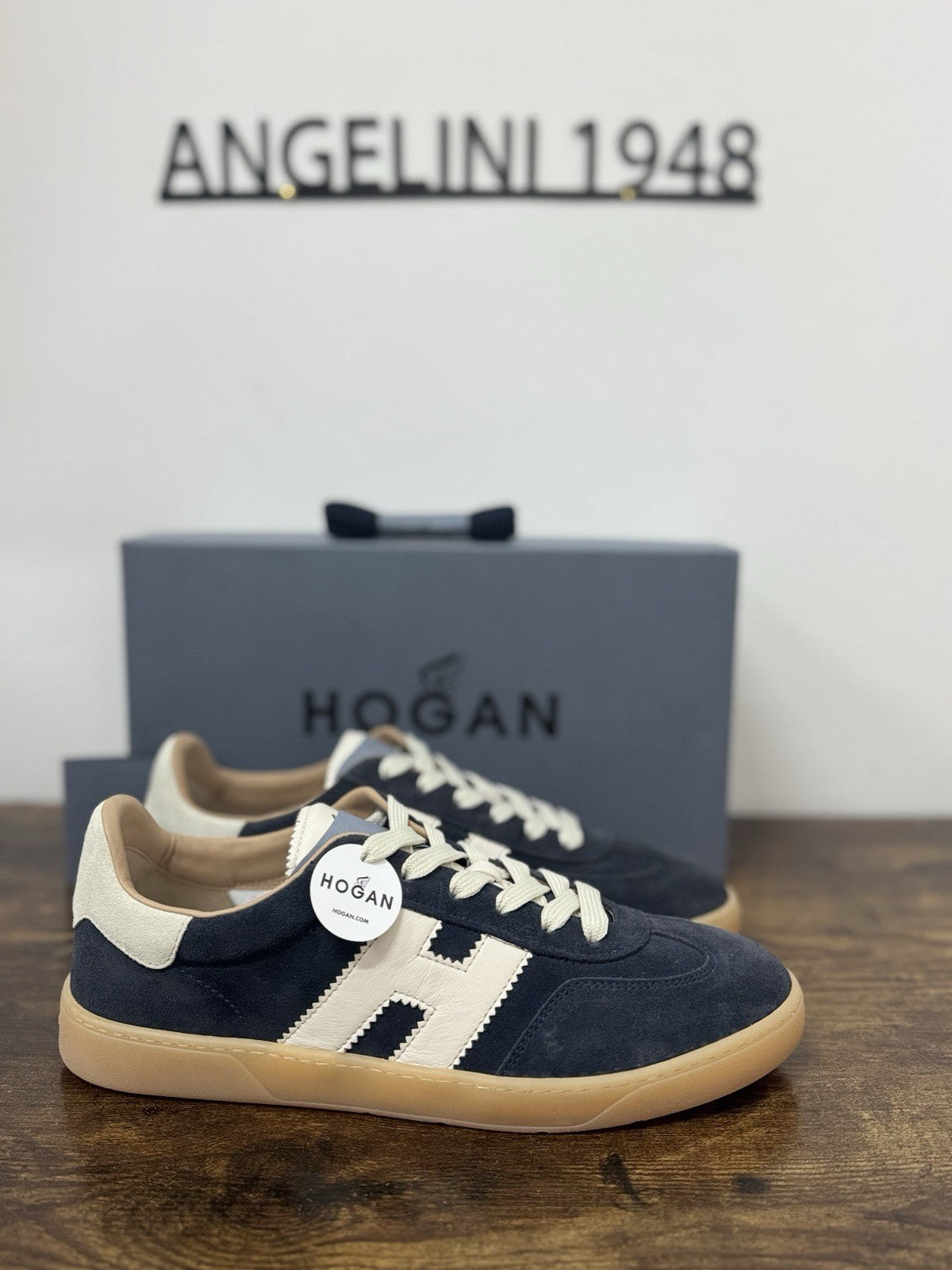Hogan Cool Sneaker Suede Blu Casual Hogan Scarpa Uomo 40