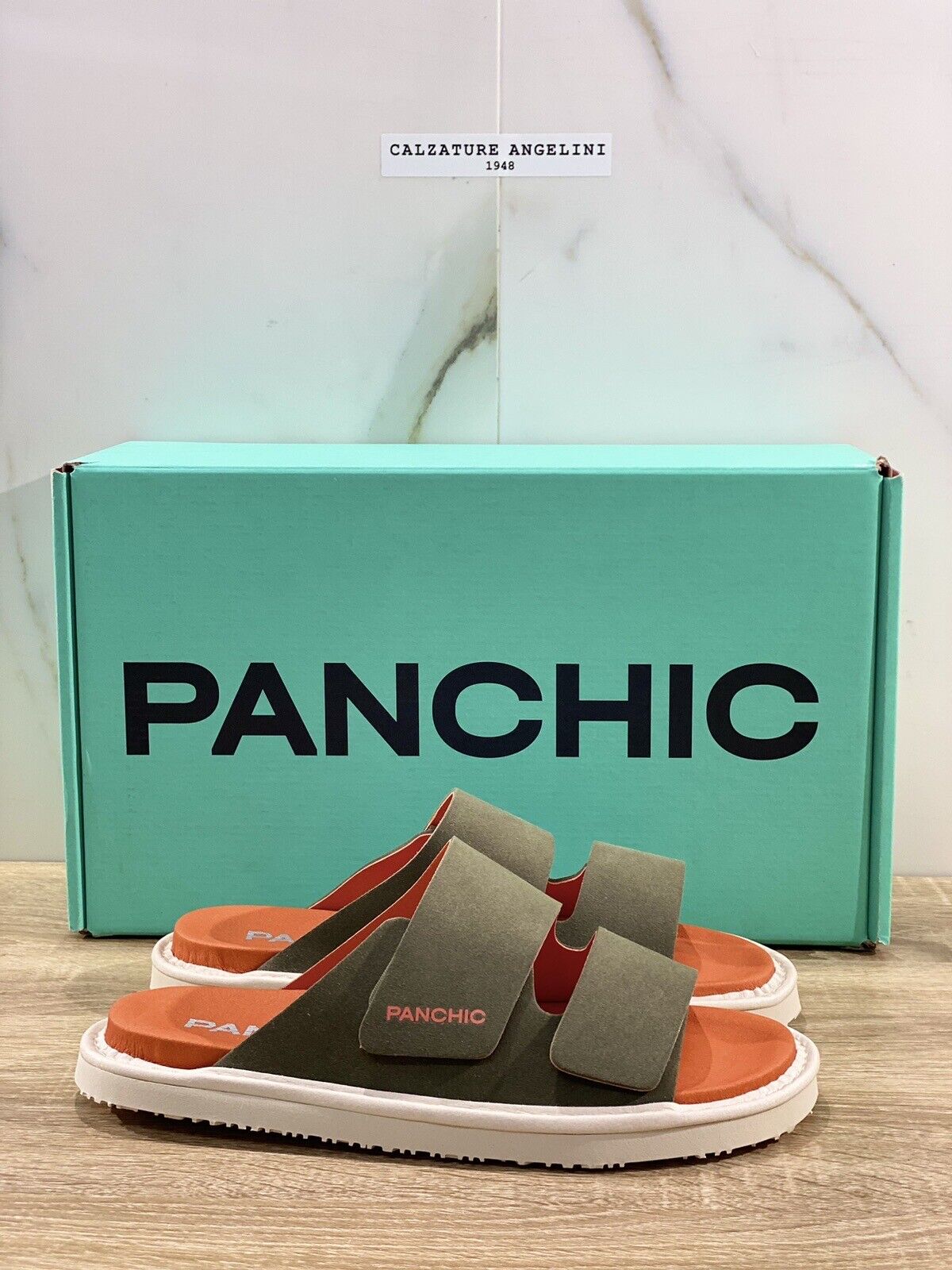 Panchic Sandalo Uomo Flat Slide Verdone Ultra Light 40