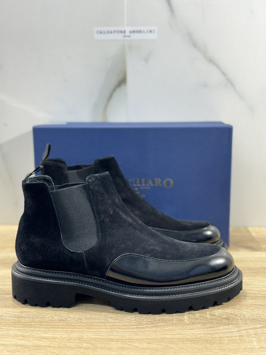 Marechiaro 1962 chelsea boot uomo Nero    pelle fondo gomma casual shoes 44