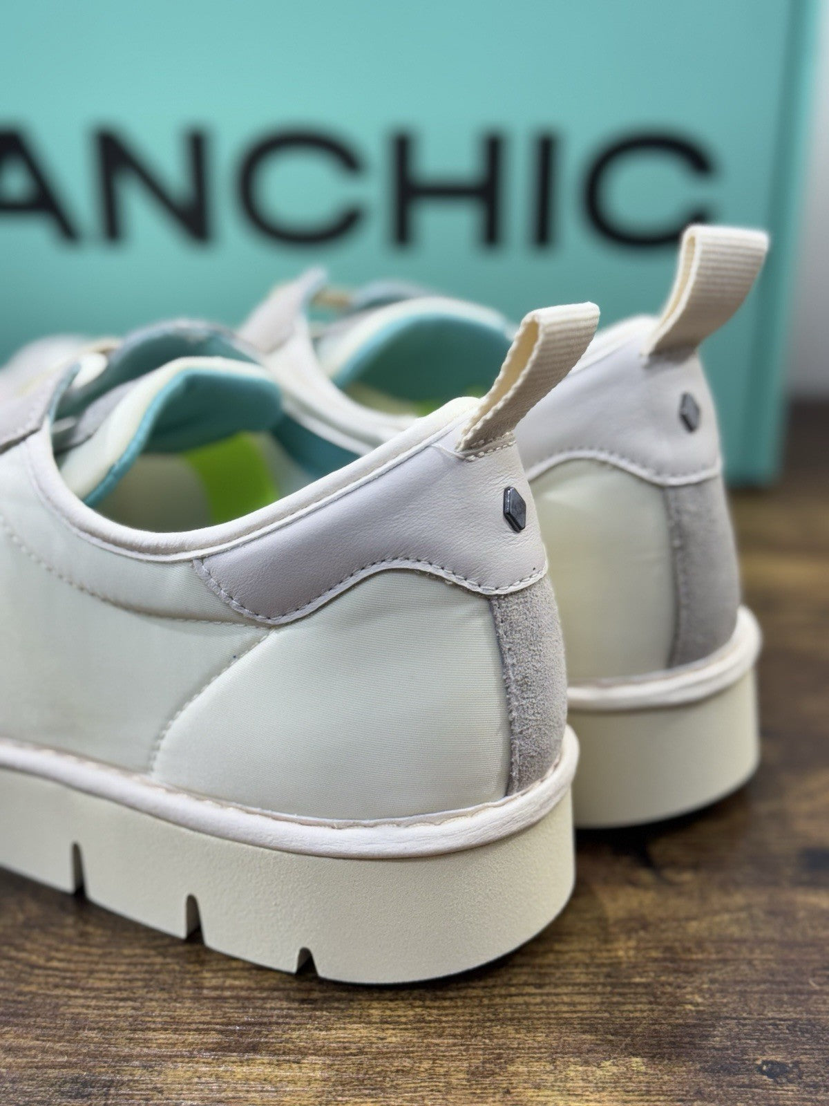 Panchic Slip On Scarpa Suede Nylon Ghiaccio  Casual Donna 39
