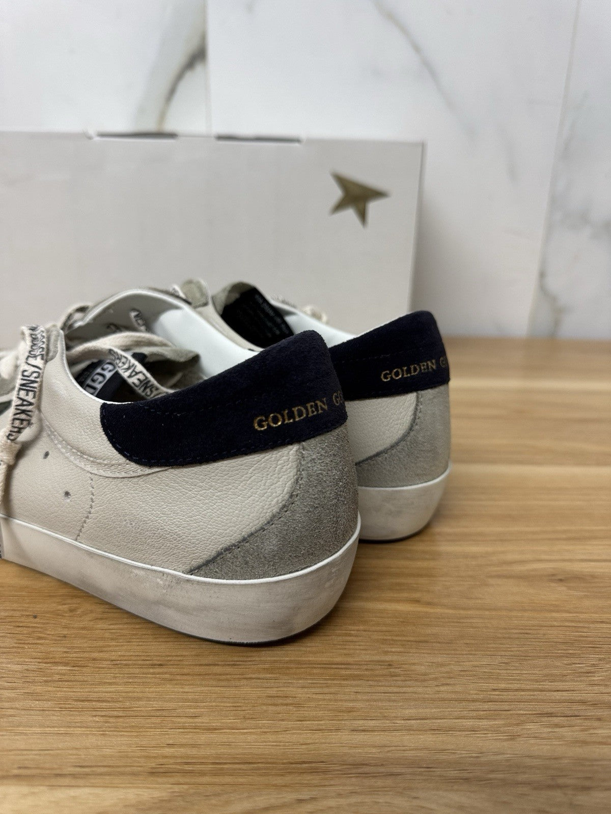 Golden Goose Super Star Cream Olive Grey Luxury Golden Goose Uomo 41