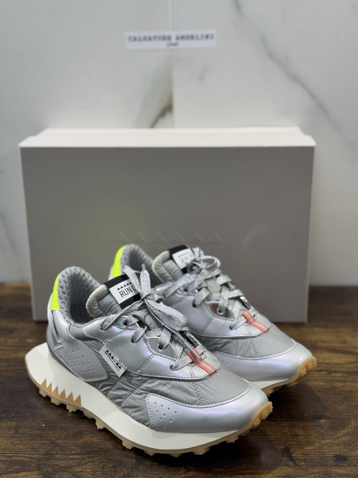 Run Of Sneaker Moon Land Grey Casual Scarpa Donna Run of 37.5