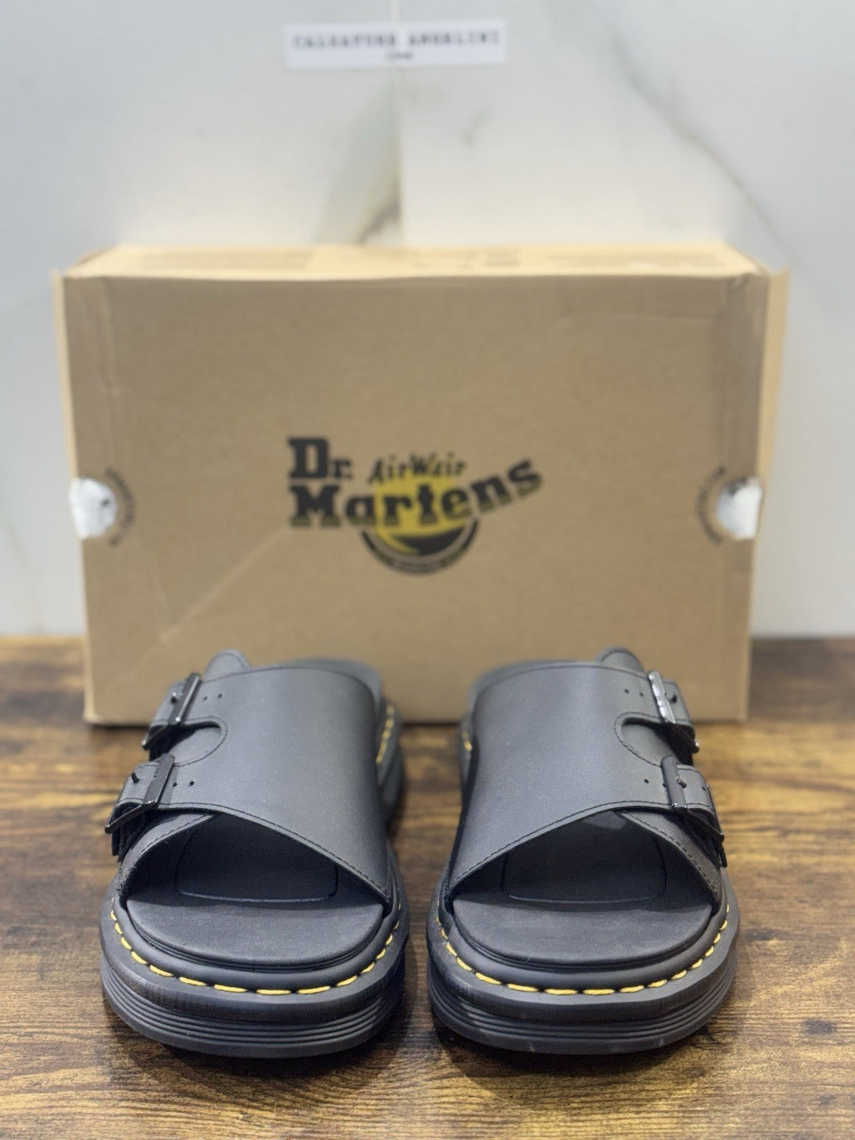 Dr Martens Sandalo  Dax Pelle Nero Casual Dr Martens Uomo 43