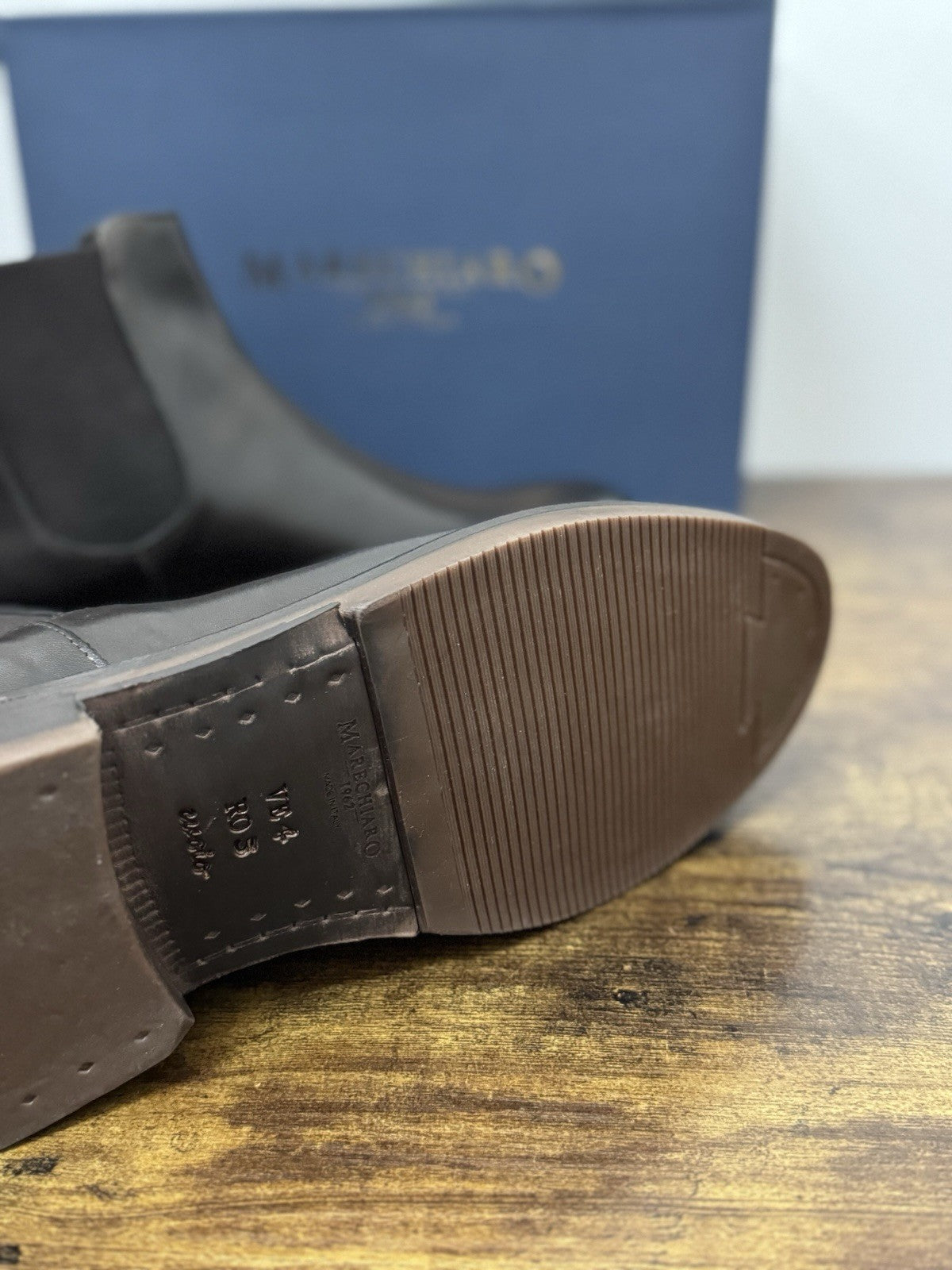 Marechiaro 1962 Chelsea Boot Pelle Marrone Made In Italy Uomo 45