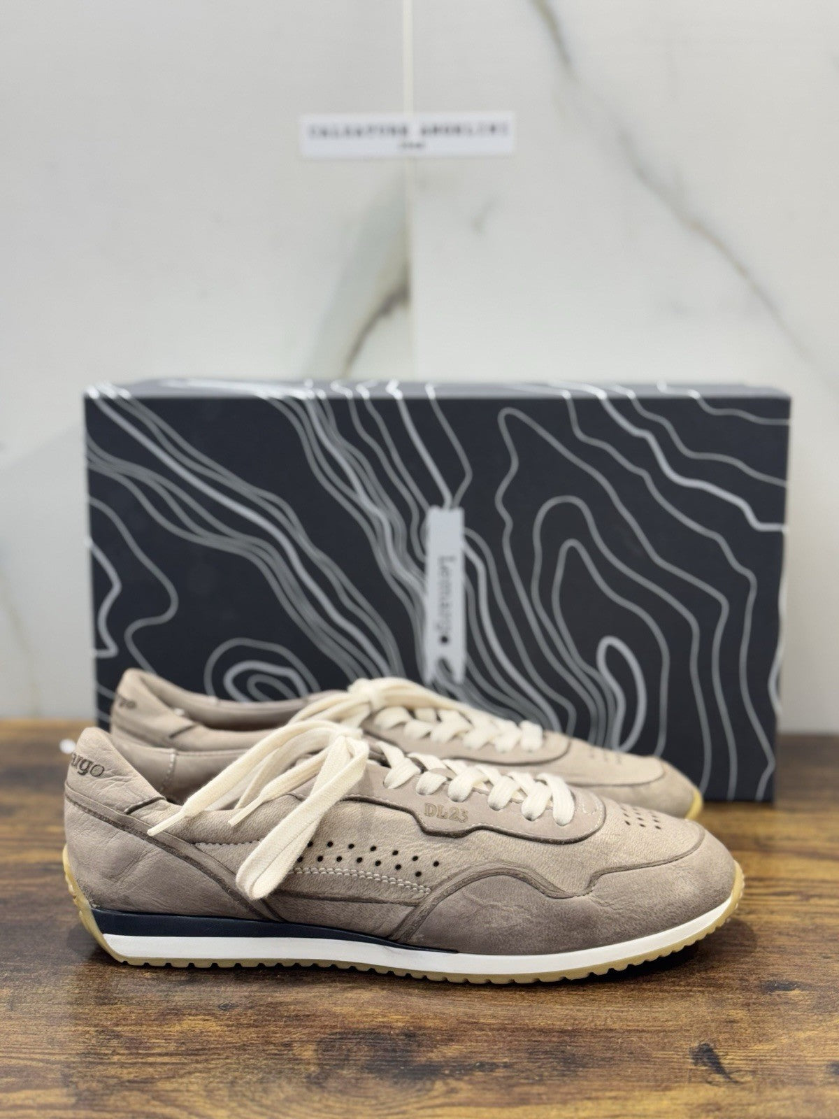Lemargo Sneaker In Pelle Di Cervo Tortora Casual Scarpa Lemargo Donna 40