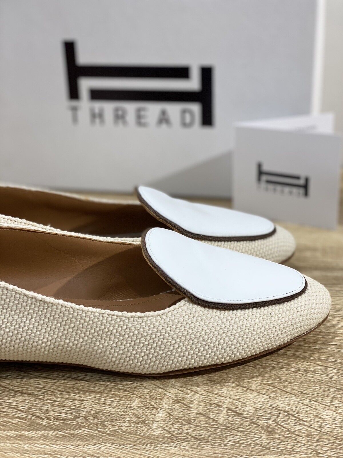 Thread Milano Mocassino Donna Lilly  Pelle Bianco Made In Italy 38