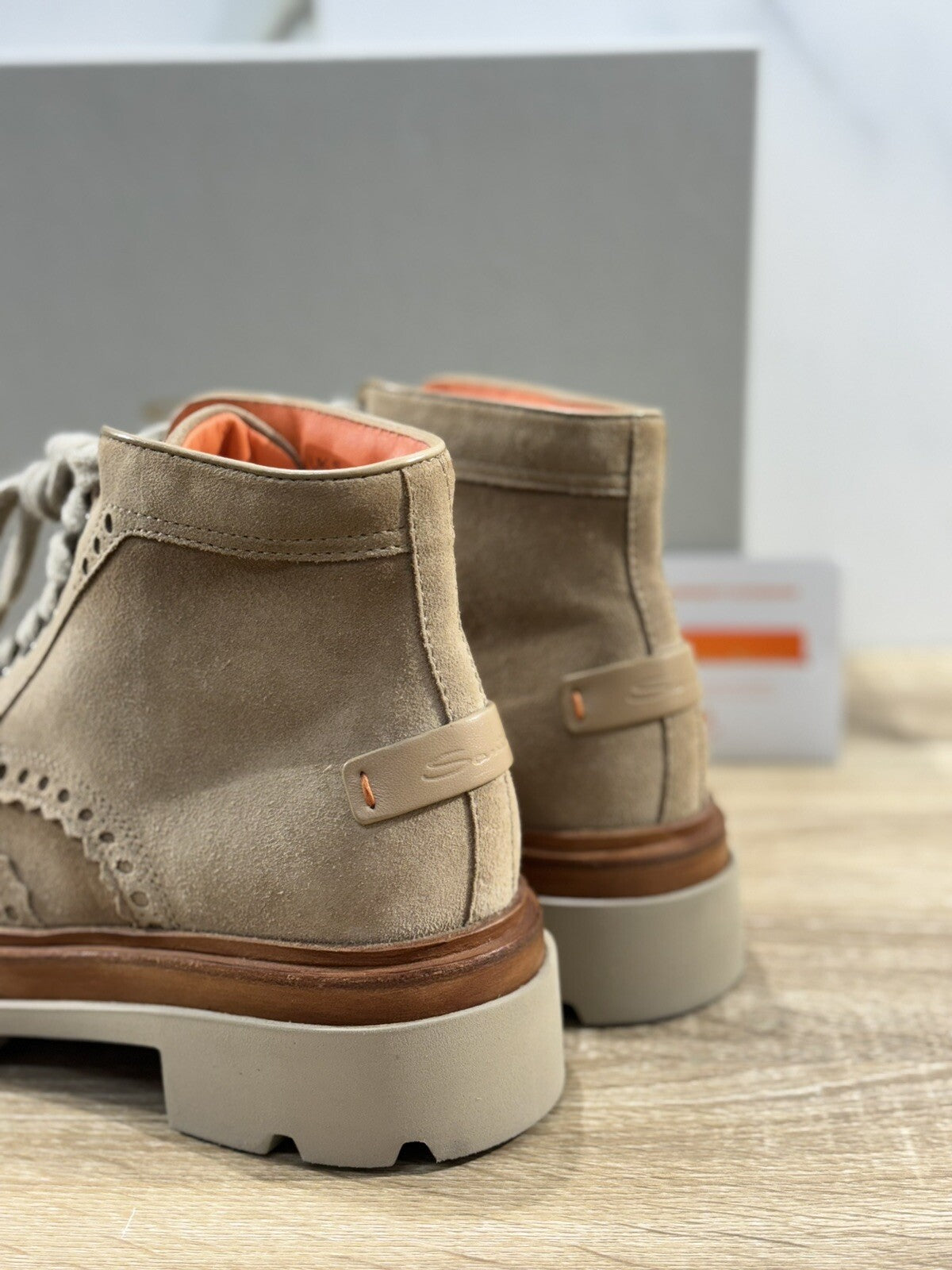 Santoni Polacchino   Uomo Extra light Luxury Men Santoni Men Boot Sabbia 40