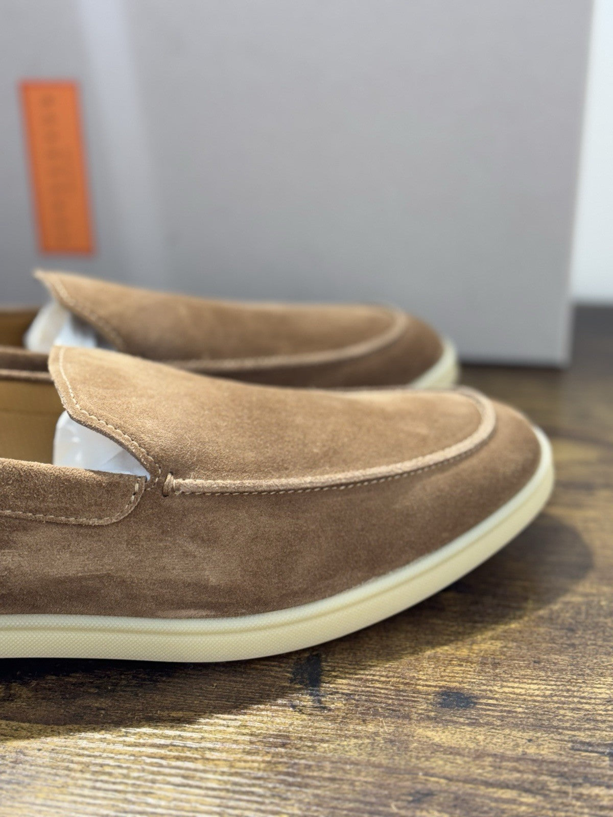 Henderson Baracco Mocassino Summer Walk  Pelle Suede Casual Uomo 45