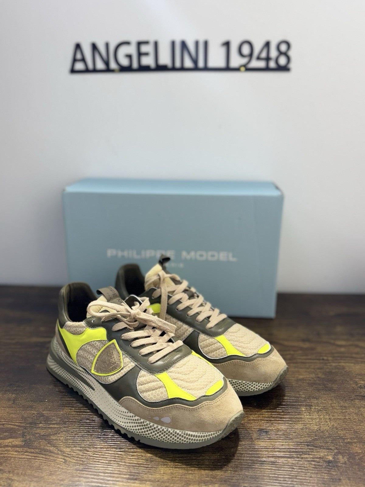 Philippe Model Olympique Low  Sneaker Pelle Militare       Casual Uomo 43