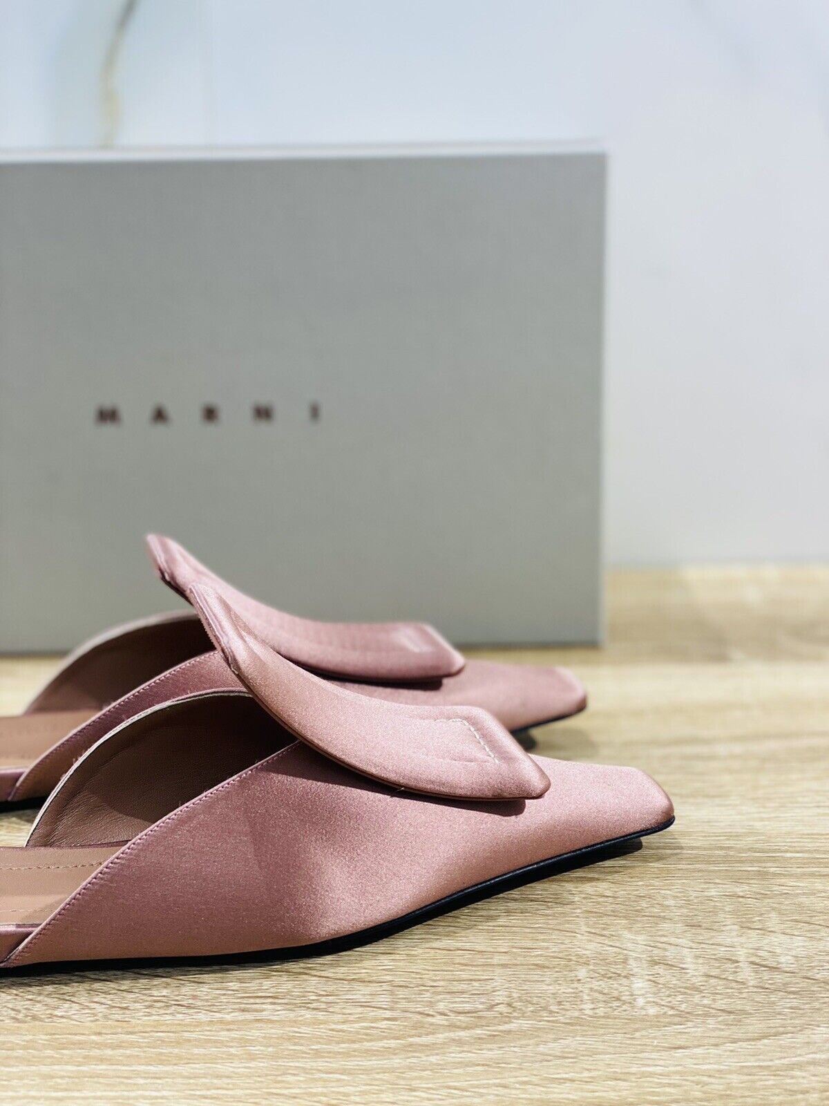 Marni Sabot Donna In Raso Rosa Luxury Marni Shoes Woman TV564 40