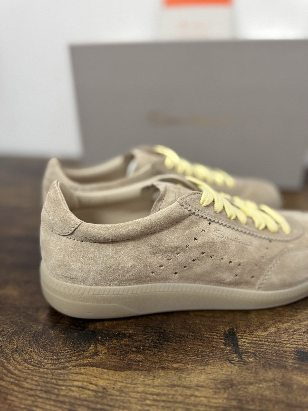 Santoni Sneaker Icon Pelle Beige   Casual Scarpa Santoni 39