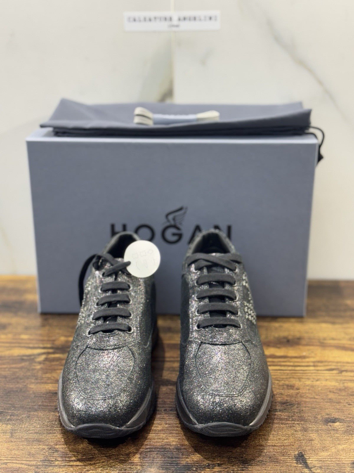 Hogan Interactive Pelle Nera H Strass      Casual Hogan Donna 38.5