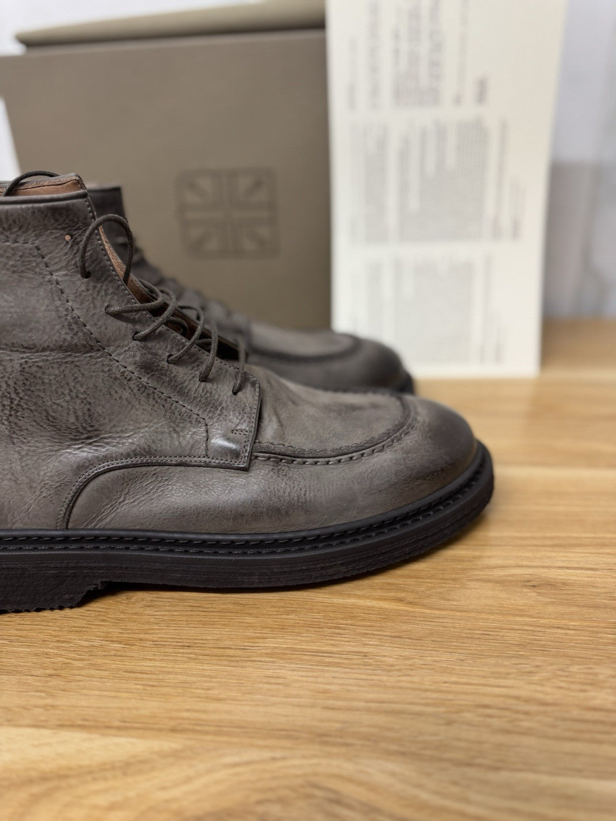 Pantanetti Scarpa Stivaletto Pelle Fango Casual  Boot Handmade Uomo 43