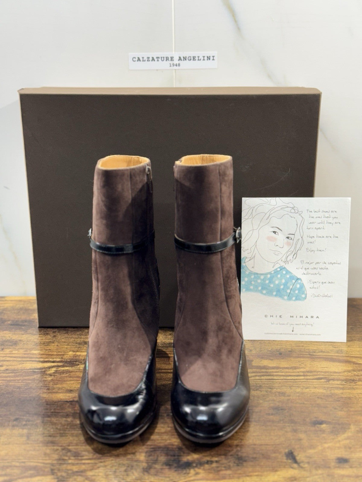 Chie Mihara Stivaletto Donna Custor Pelle Nero Testa Luxury Boot 37
