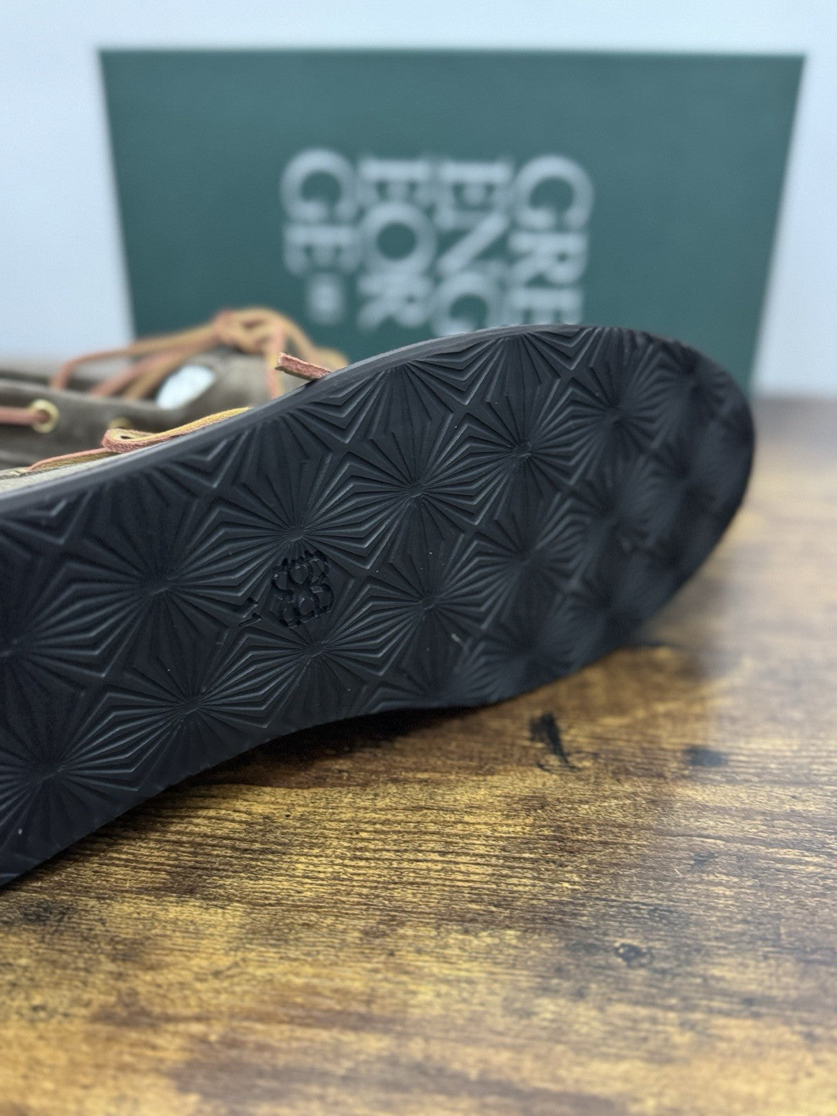 Green George Mocassino Barca Suede Tortora  Handmade In Italy Uomo 42