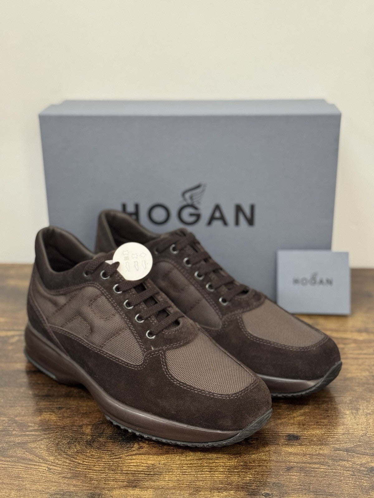 Hogan Interactive Icon Pelle Testa Moro Casual Sneaker Hogan Uomo 41