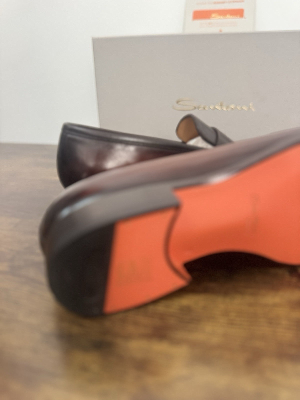 Santoni Mocassino Goodyear  Pelle  Anticata   Luxury Scarpa Santoni Uomo 41