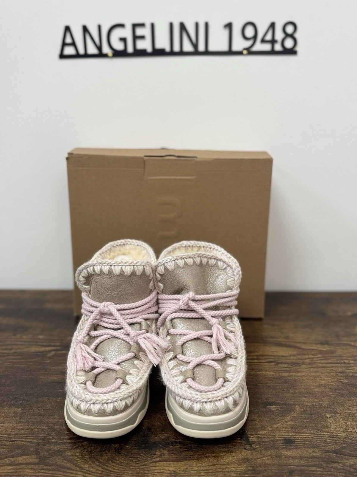 Mou Trainer Sneaker Suede Grey Casual Mou Boot Donna 36