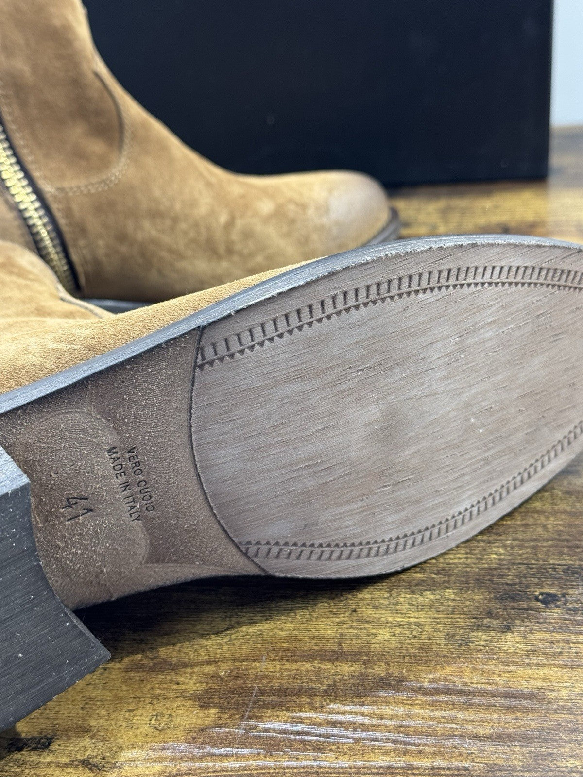 Via Roma 15 Texano Pelle Suede Martora   Via Roma Donna 41