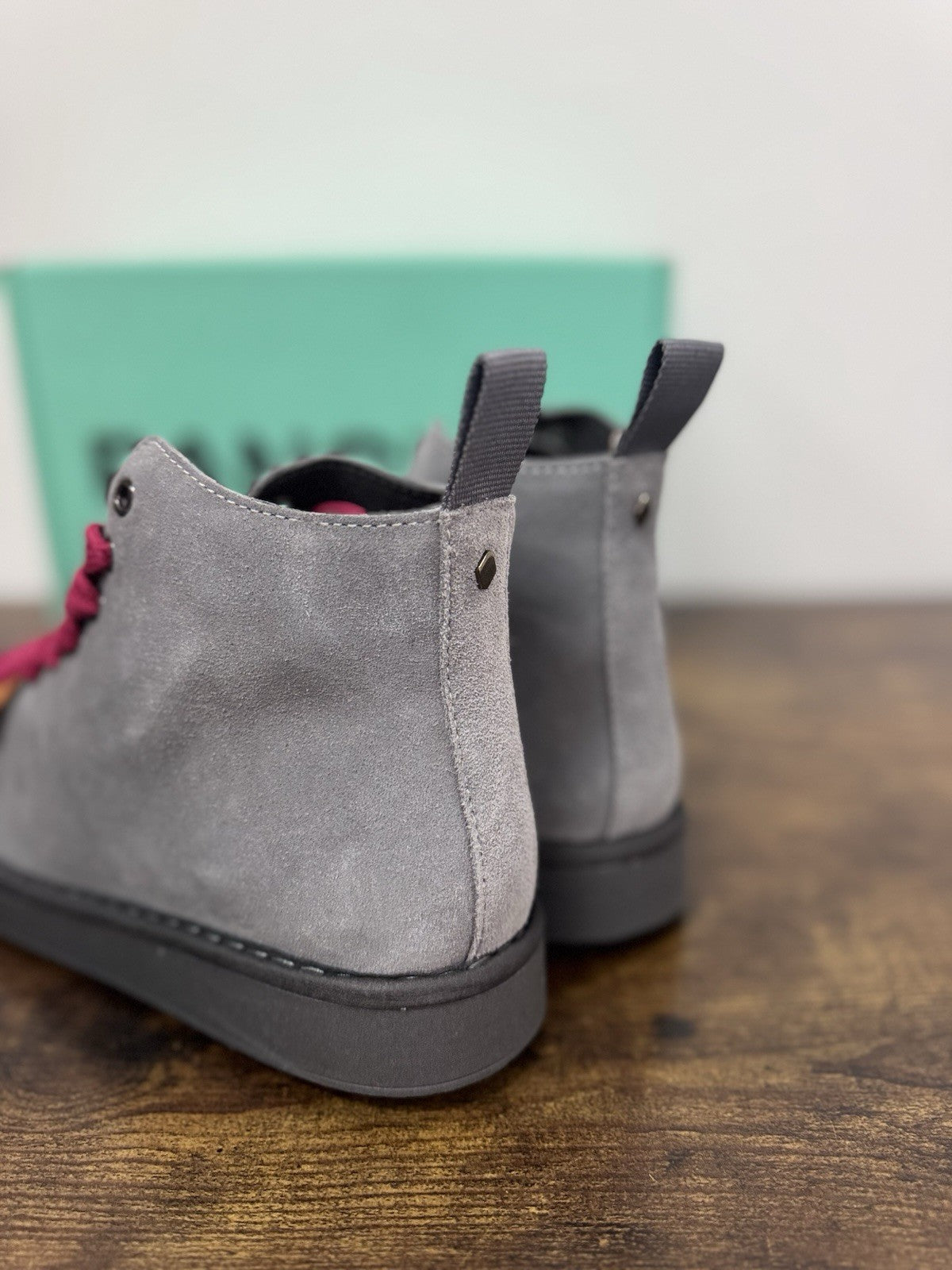 Panchic Ankle Boot Suede Grey Casual Sneaker Donna 36