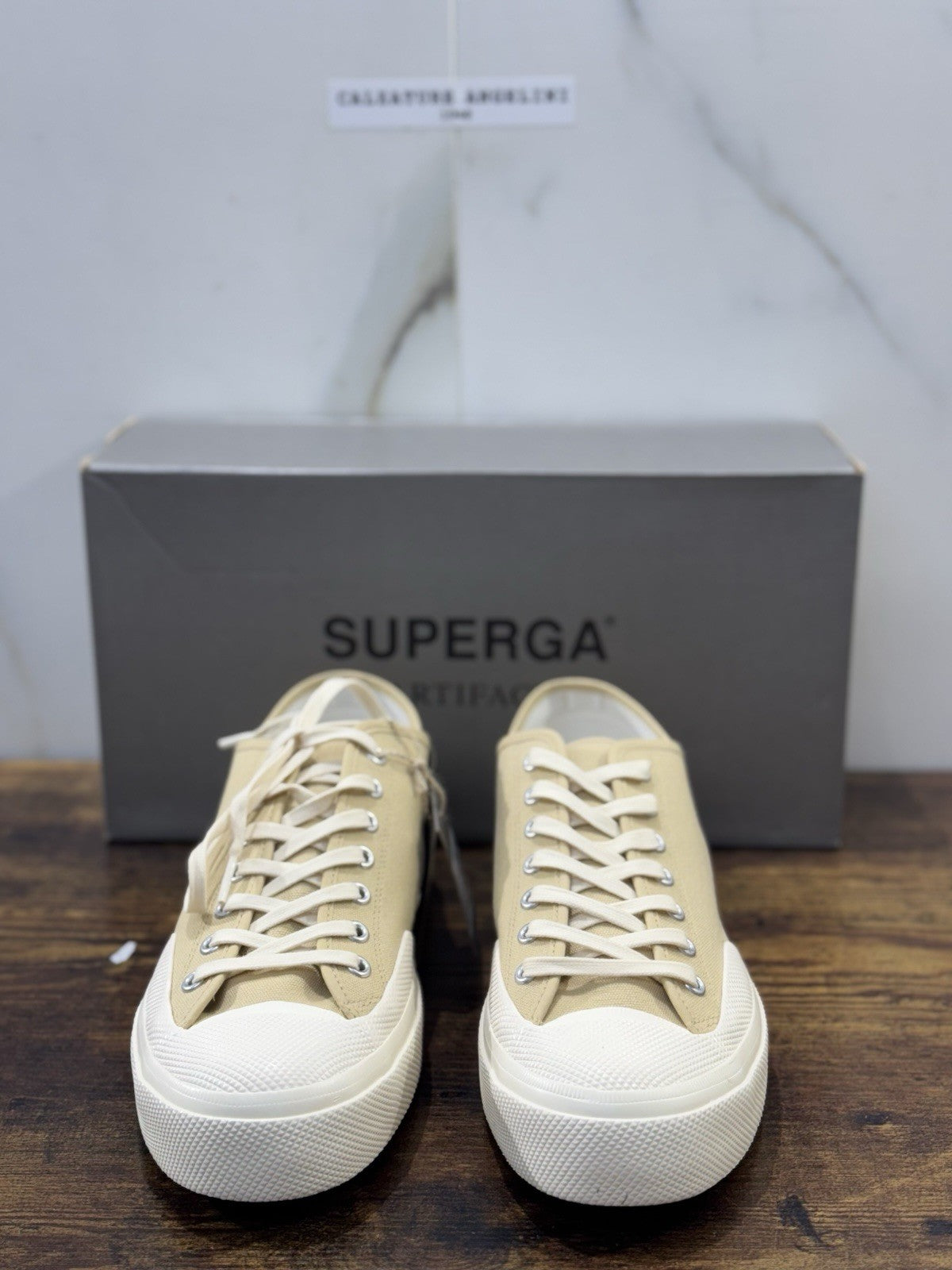 Superga Artifact Icon Sneaker Canvas Beige Causal Superga Uomo 44