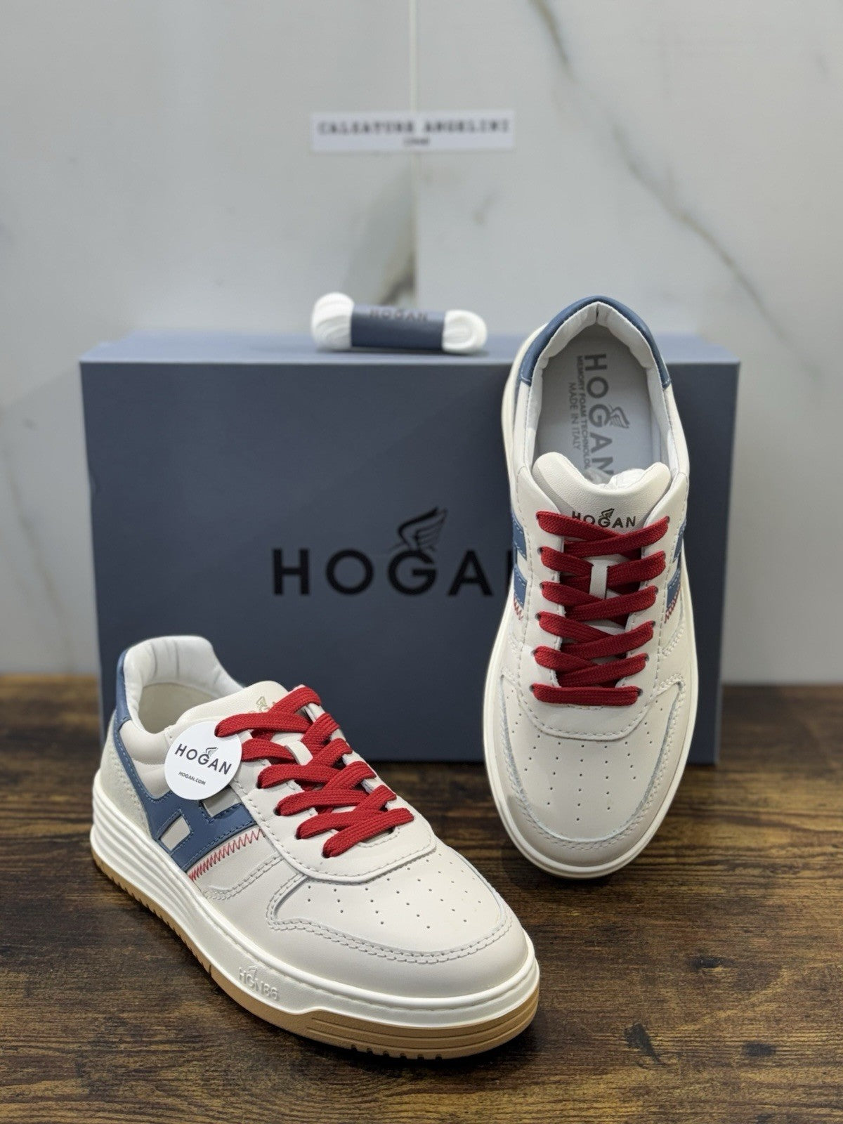 Hogan H630 Sneaker Pelle Crema  Memory Foam Scarpa Hogan Uomo 39.5