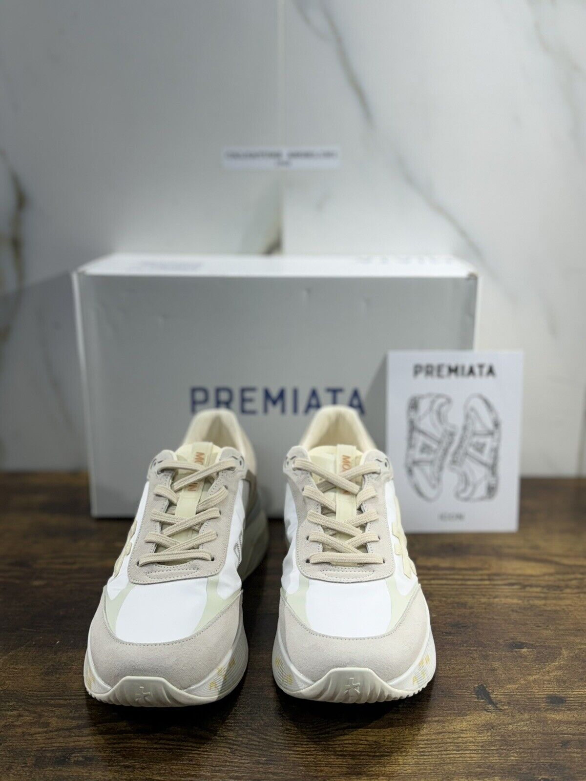 Premiata Timeless Trainer Sneaker Uomo Bianco Casual Premiata 44