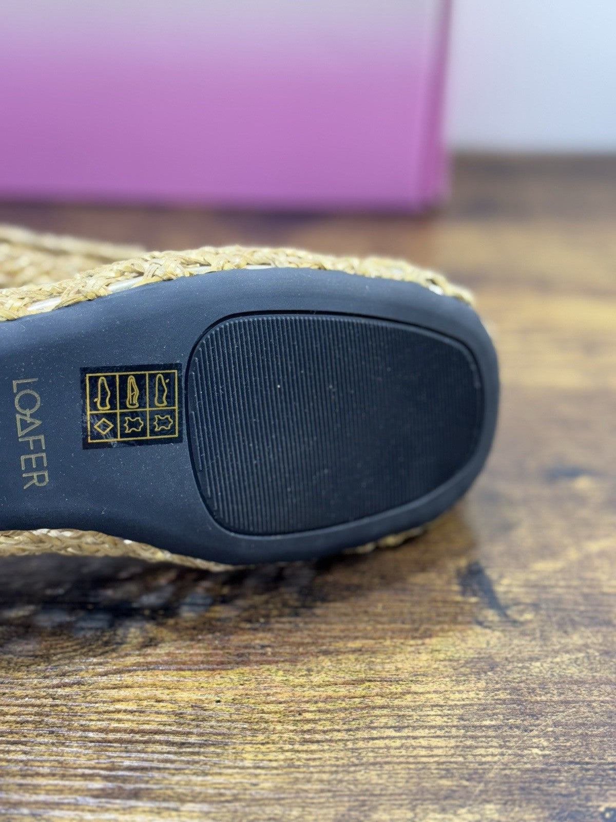 Ballerina Loafer Holes Pelle Oro Intrecciata Donna 38