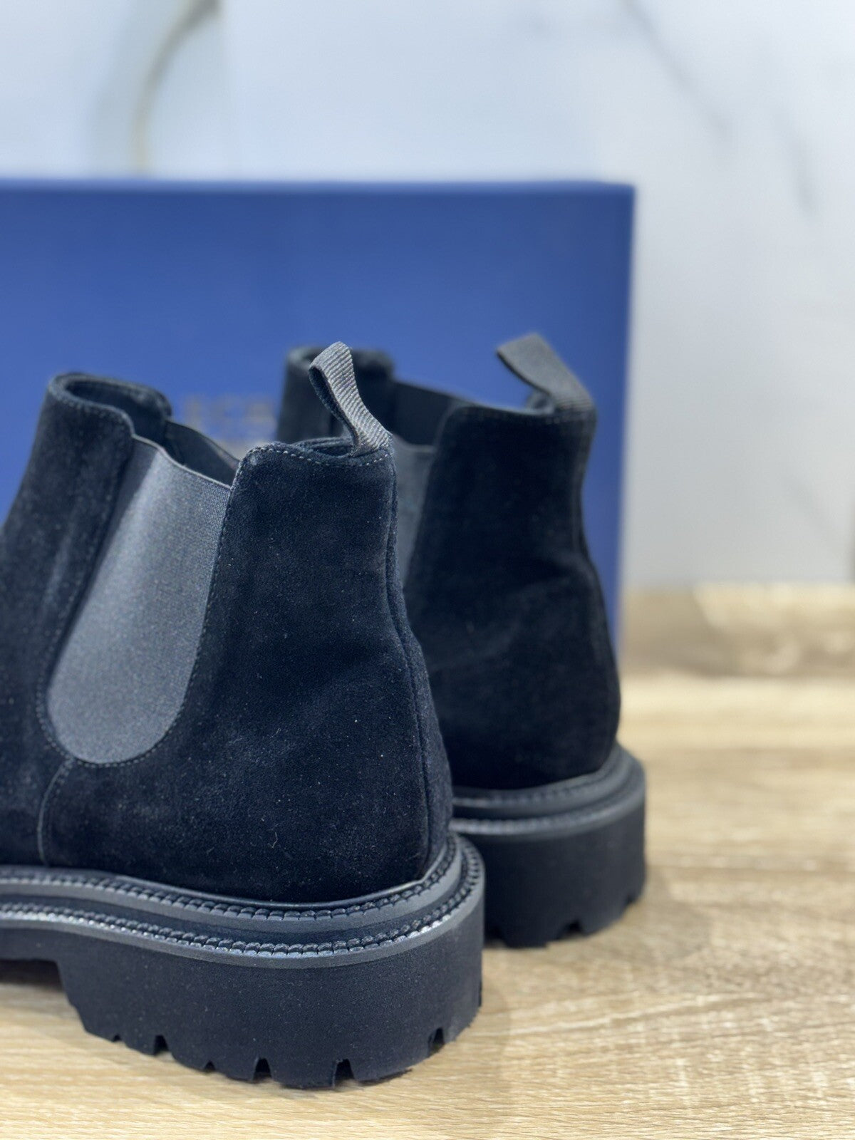Marechiaro 1962 chelsea boot uomo Nero    pelle fondo gomma casual shoes 44