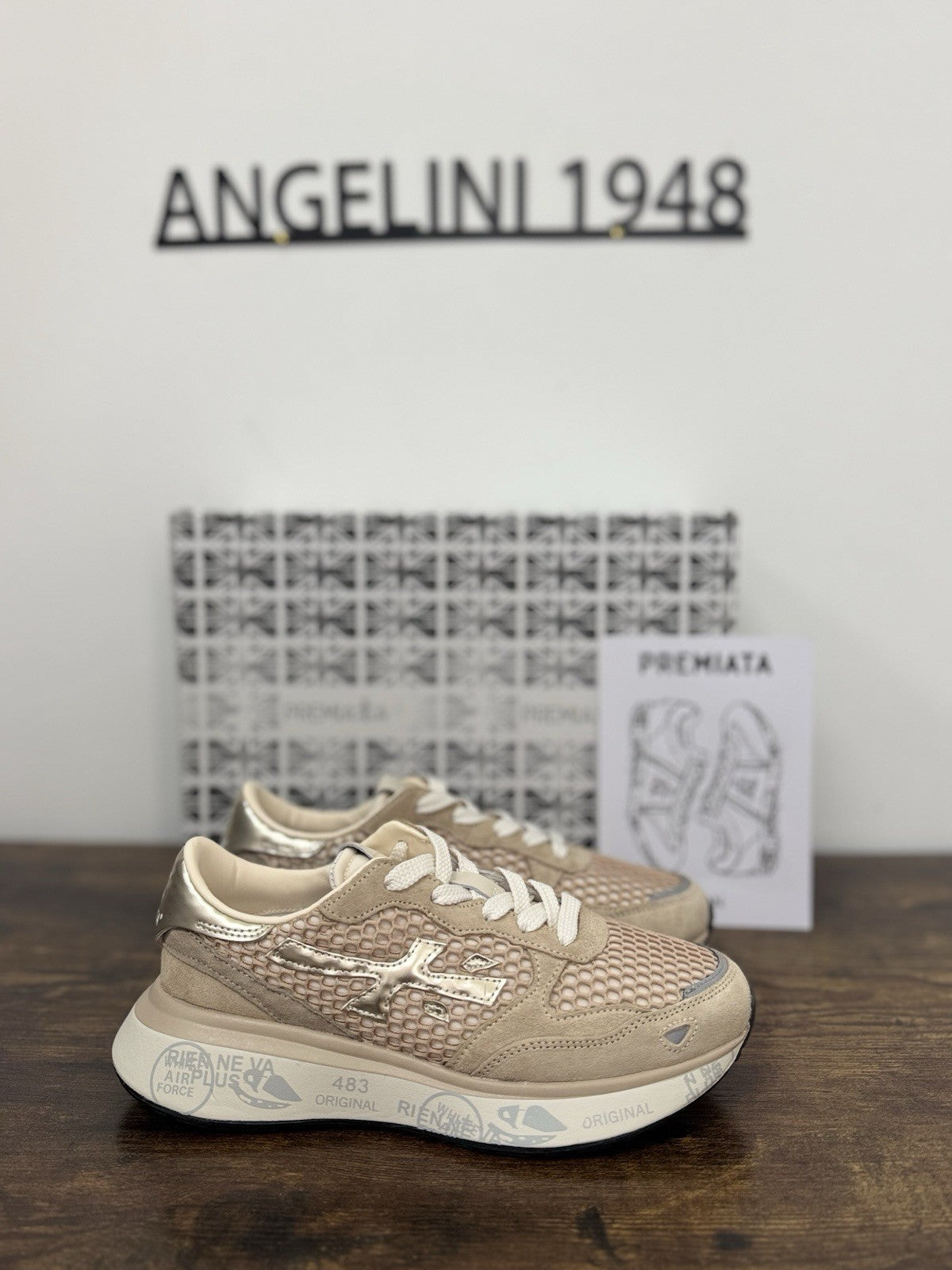 Premiata Lauryn Sneaker Suede Beige  Casual Premiata Donna 39