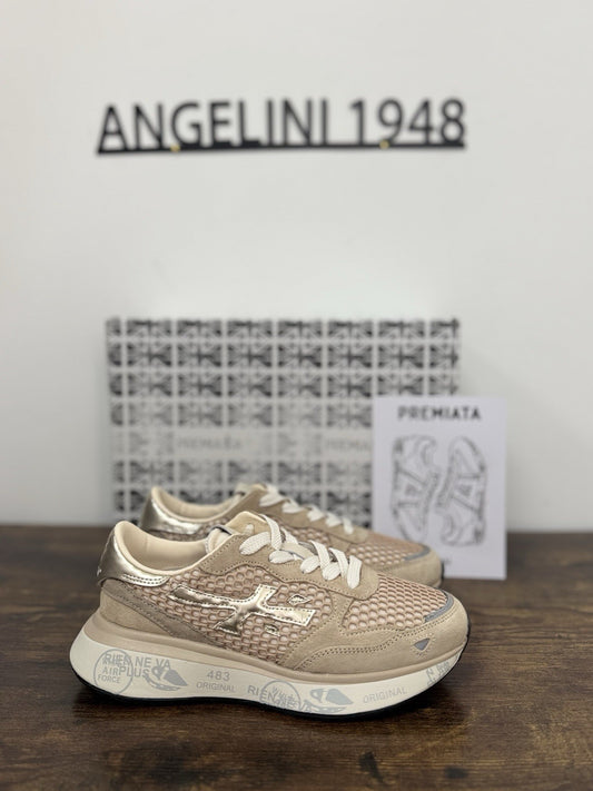 Premiata Lauryn Sneaker Suede Beige  Casual Premiata Donna 39