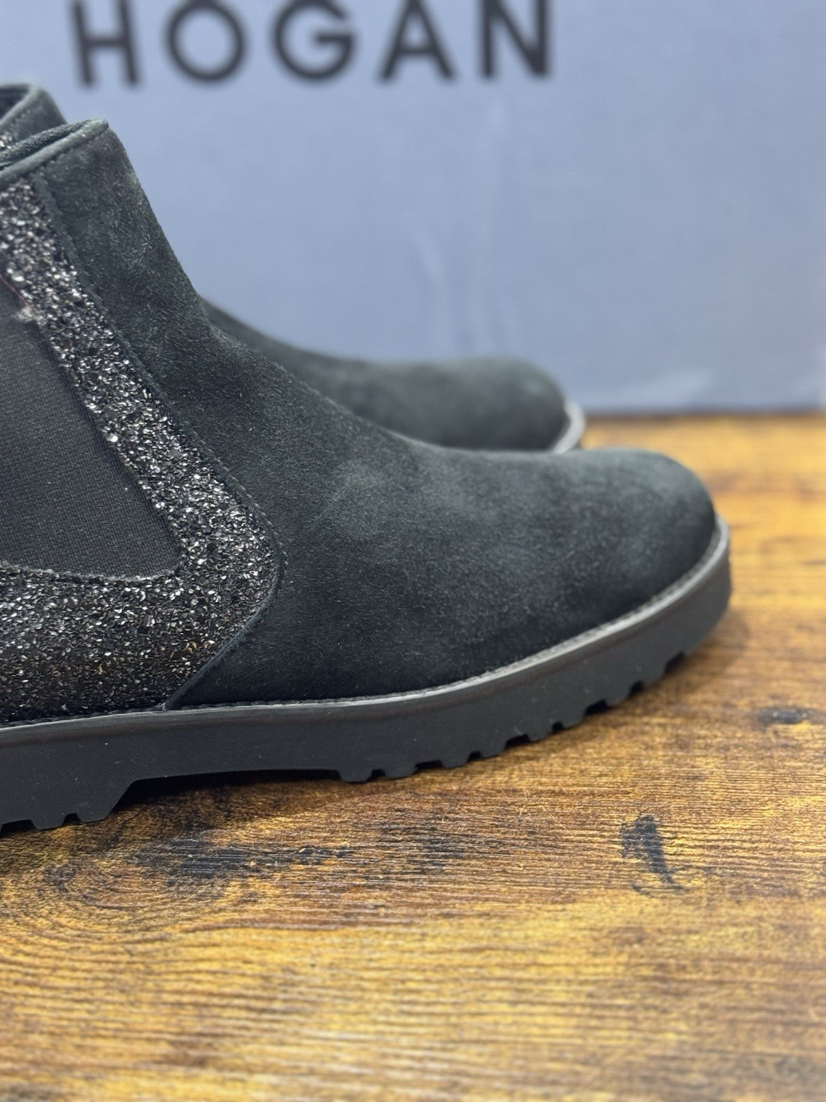 Hogan   Stivaletto  Suede Nero  Chelsea Boot  Casual Hogan Donna 36