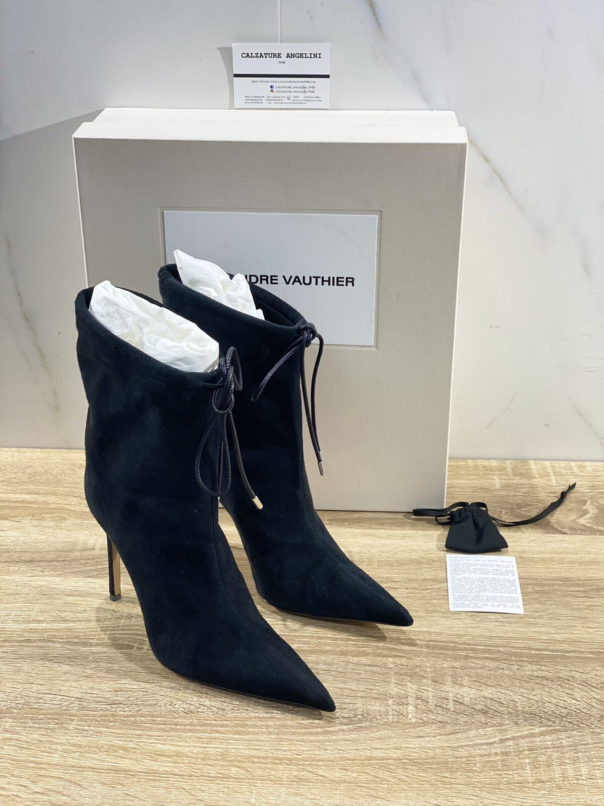 Alexandre Vauthier Raquel 105 Tubo Luxury Boot Donna Suede Nero  37