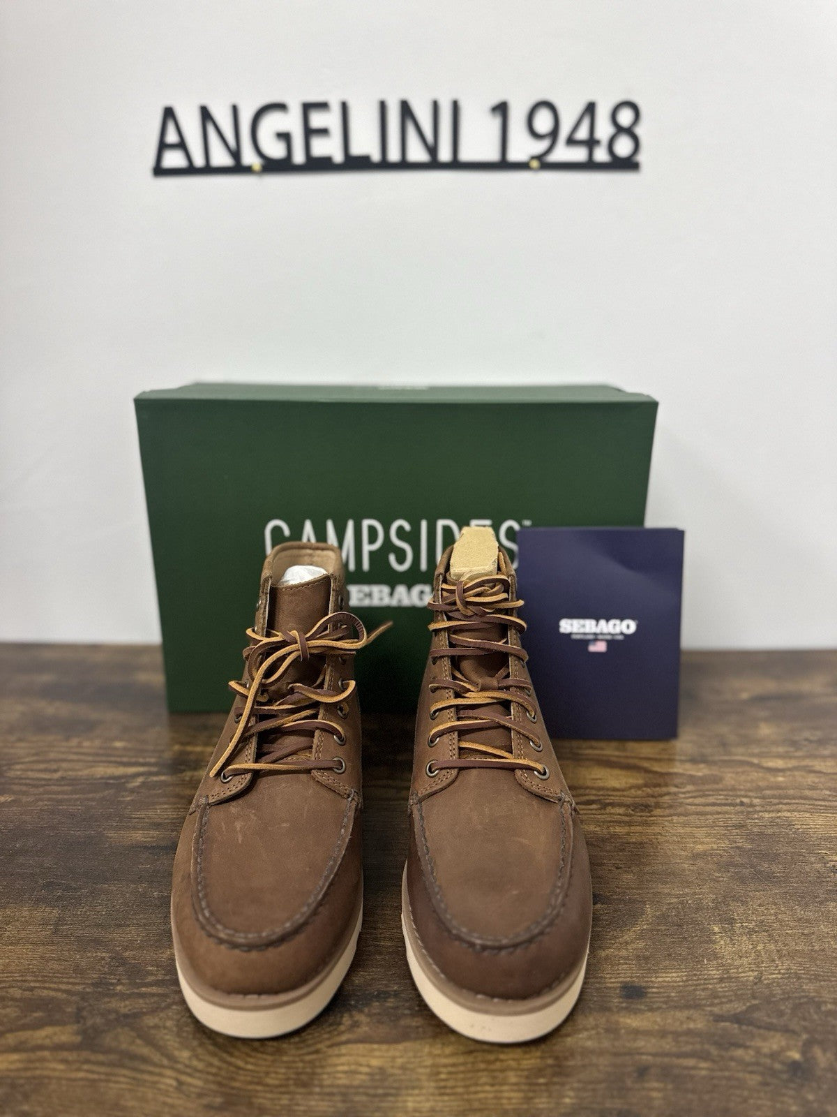 Sebago Tala Mid Pelle Brown Tan Boot Casual Sebago Uomo 42