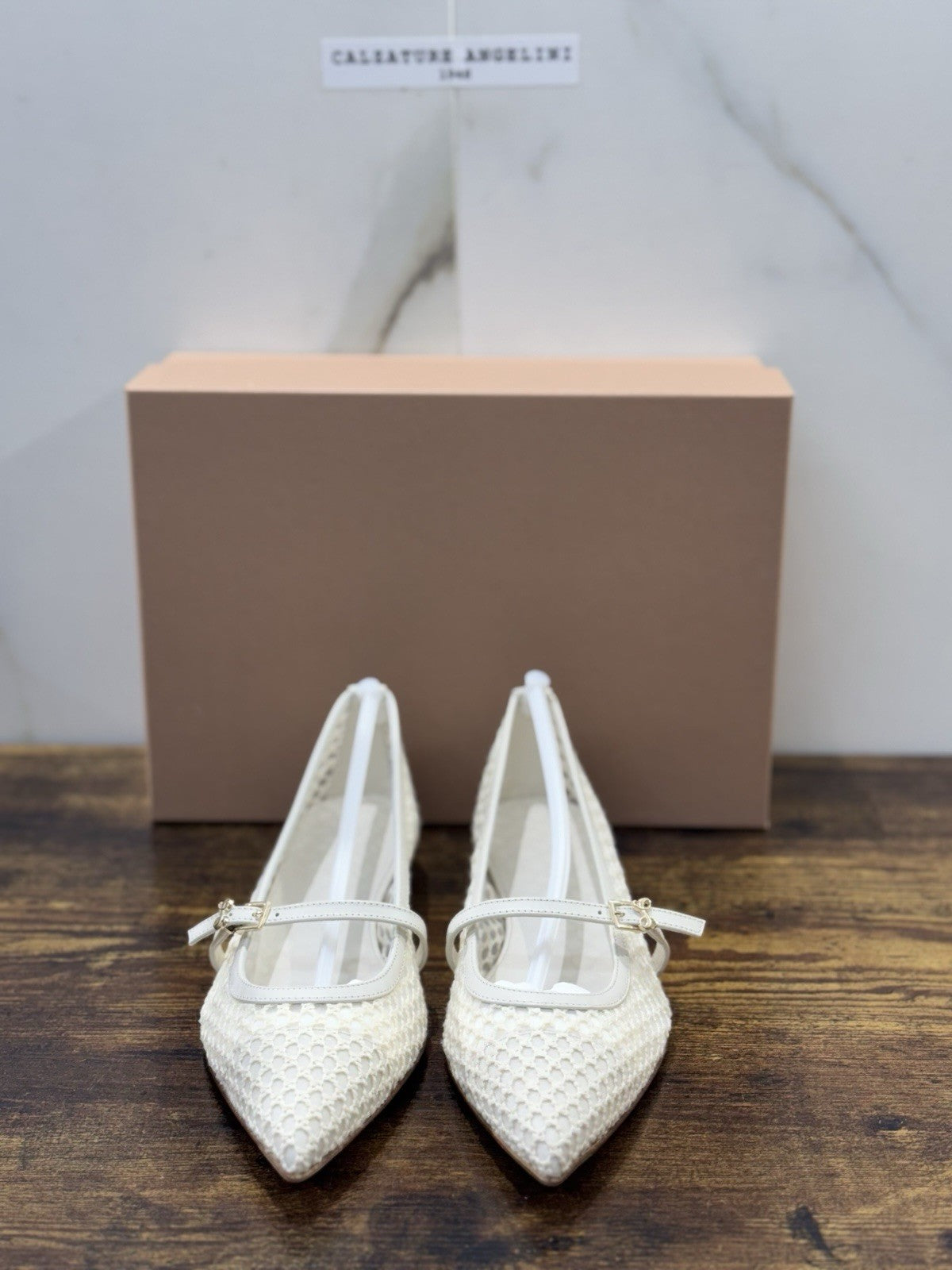 Sergio Levantesi Ballerina Flora Rete Panna    Luxury Woman Scarpa 39